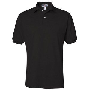 Jerzees Adult 5.6 oz., SpotShield Jersey Polo - 437 - Black